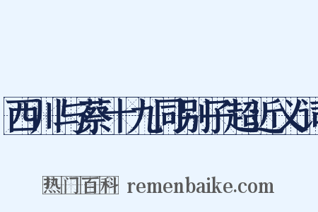 西川与蔡十九同别子超近义词是什么意思的图片
